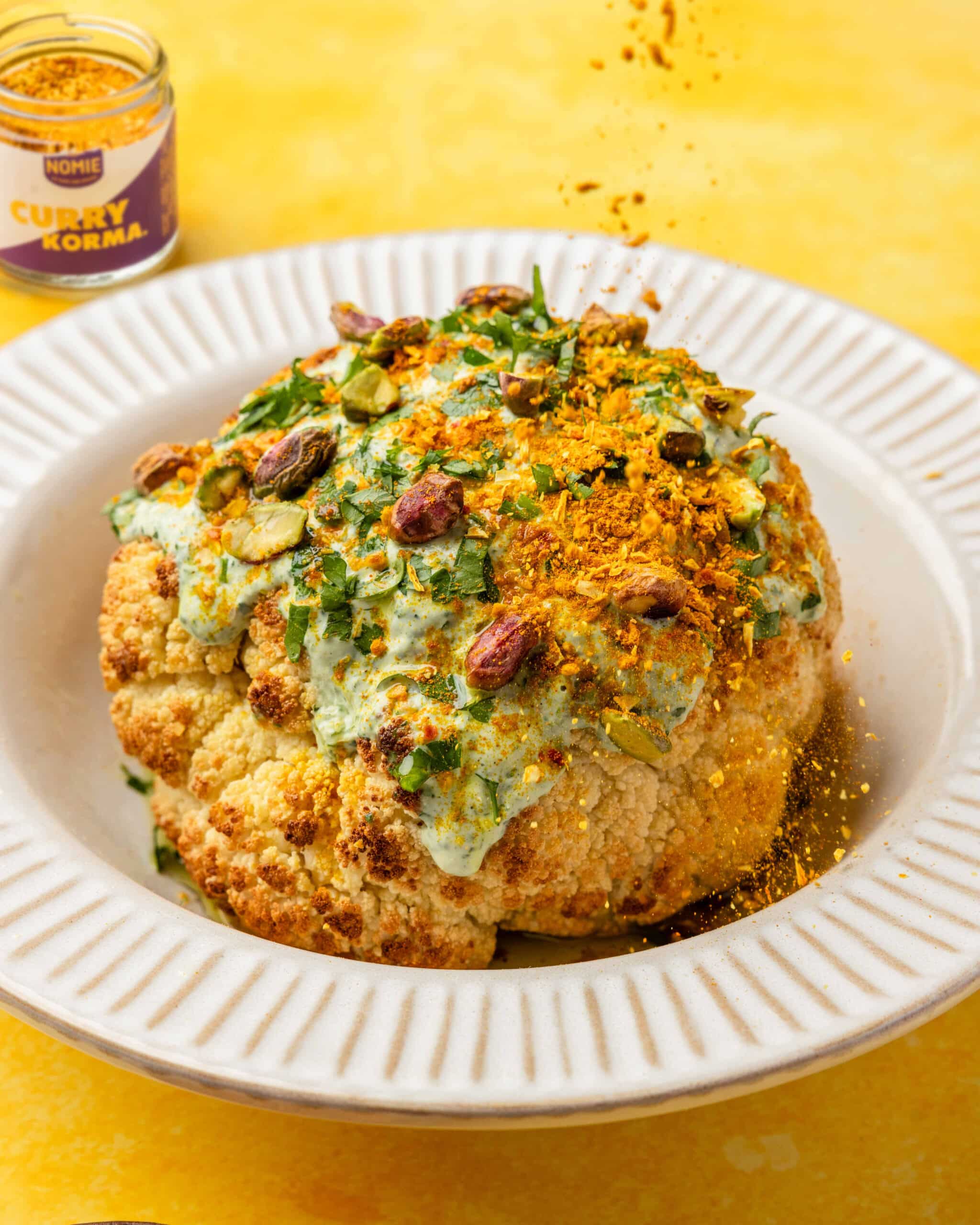 Chou-fleur rôti entier, Curry Korma, The Travel Buds®